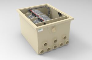 Trommelfilter PP100-P inkl. eingebauter Spülpumpe und HQ-Steuerung