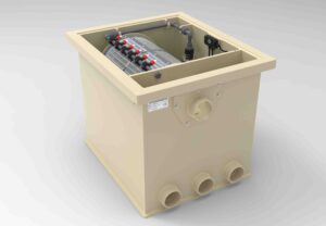 Trommelfilter PP35-P inkl. eingebauter Spülpumpe und HQ Steuerung