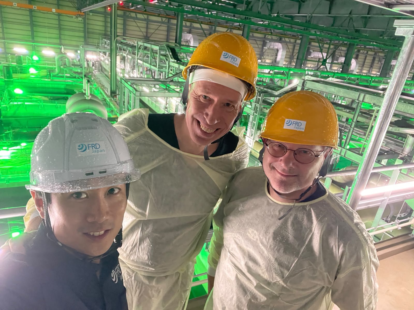 Tetsuro Sogo mit Harry Palm und Harald Bachmann in der Anlage